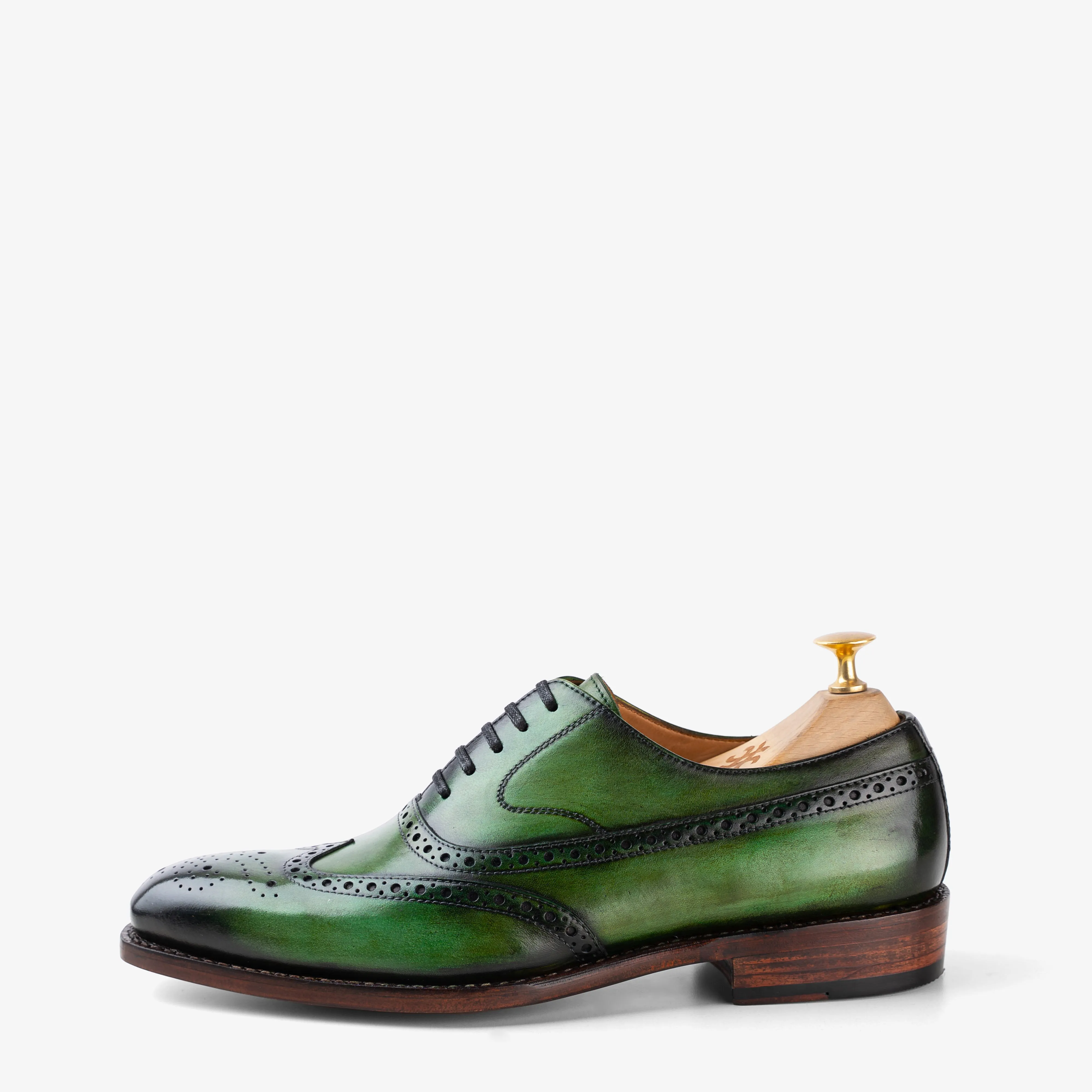Kinsale Emerald Green Brogue Shoes