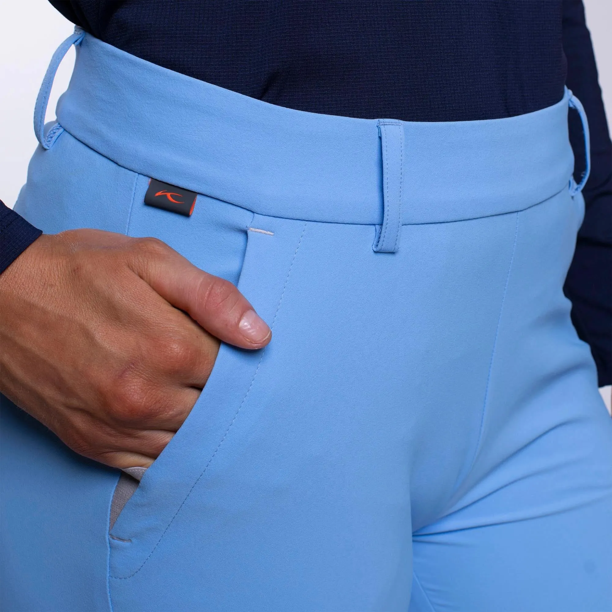 KJUS Ice Light 7/8 Ladies Golf Treggings Blue Opal