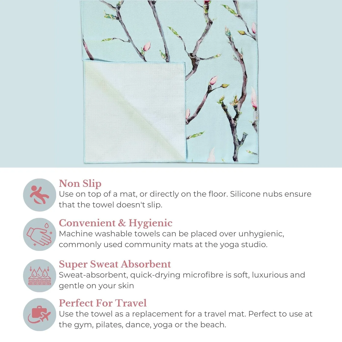 Kosha Yoga Transform Yoga Mat Towel