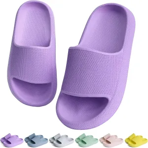 KOUECI Kids Cloud Slides Boys Girls Shower Slippers Slip on Slide Sandals Non-slip Summer Beach Pool Shoes