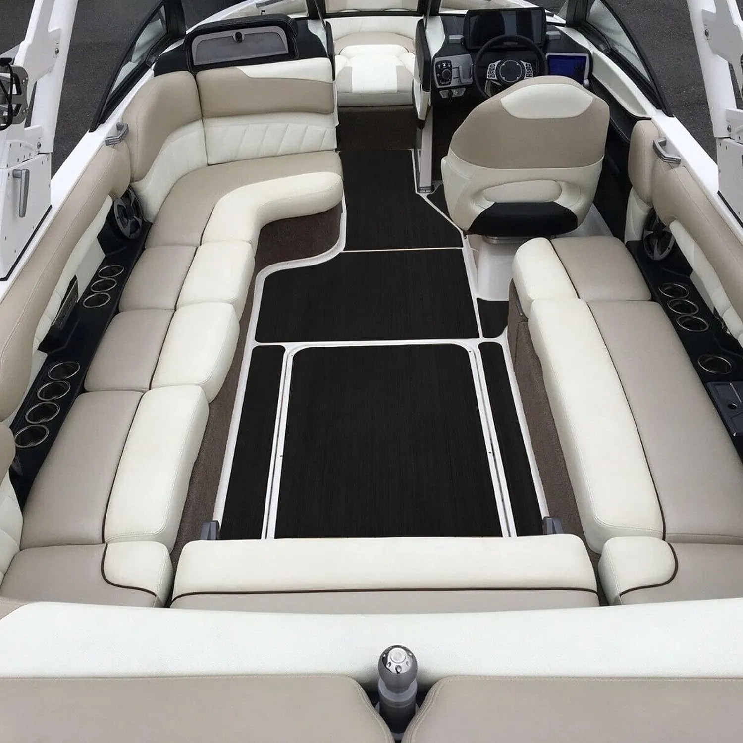 KXKZREN Boat Flooring EVA Foam Decking Sheet Mateials Non-Slip Marine Boat Deck Carpet Self-Adhesive Comfort Floor Mats for Boat Motorboat RV Yacht Kayak Cooler Top
