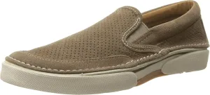 Largo Slip-On Sport Suede Taupe Boat Shoe -Mens