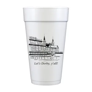 Let's Derby Y'all Foam Cups