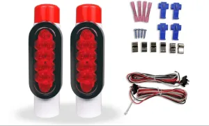 LIBRA Boat Trailer Guide on Post Pipe Guide Light Set LED Submersible DOT EZ Install