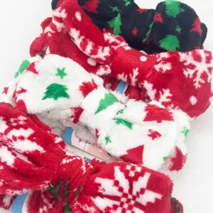 Love and Repeat - Christmas Pattern Beauty Spa Bow Headband