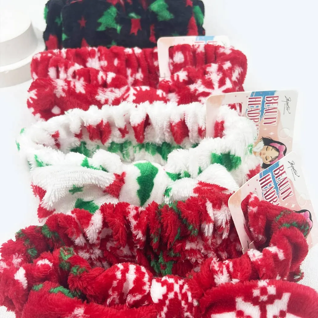 Love and Repeat - Christmas Pattern Beauty Spa Bow Headband