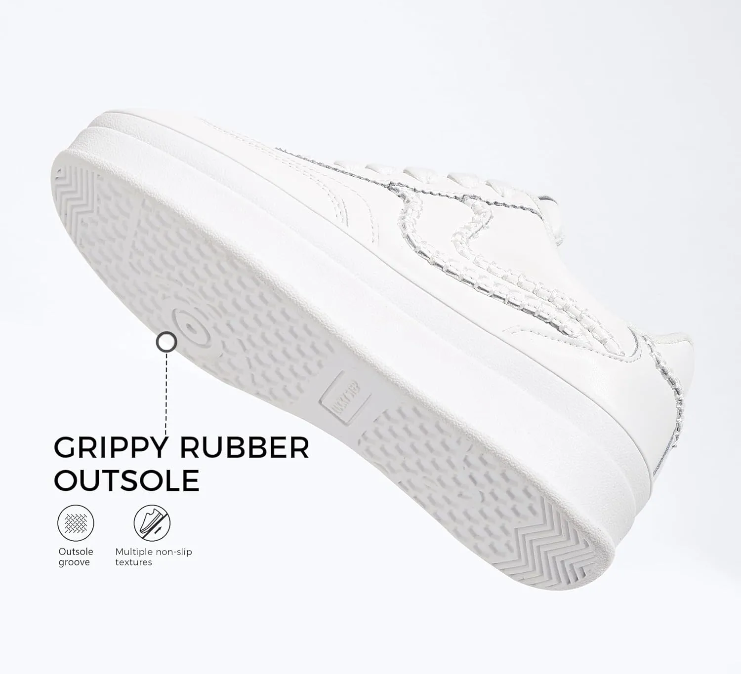 LUCKY STEP Women's Platform Fashion Sneakers Thick Sole Suede Genuine Leather Classic Rubber Gum Sole Low Top Casual Walking Shoes