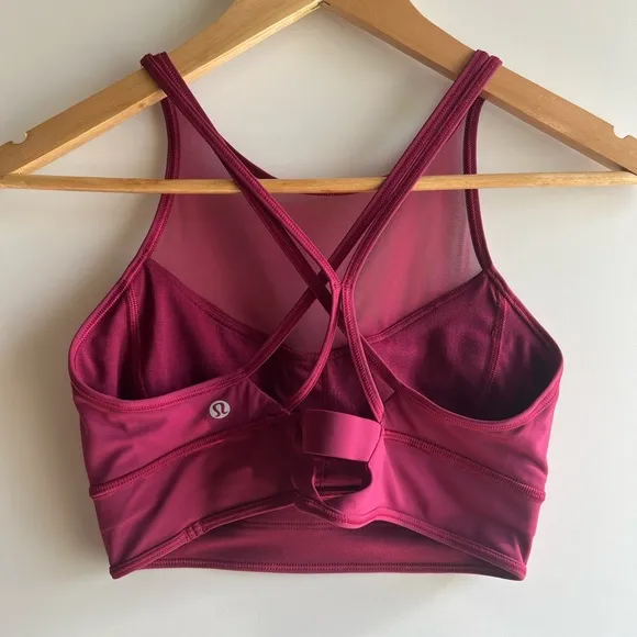 Lululemon Wake and Train Long Line Bra Star Ruby 8