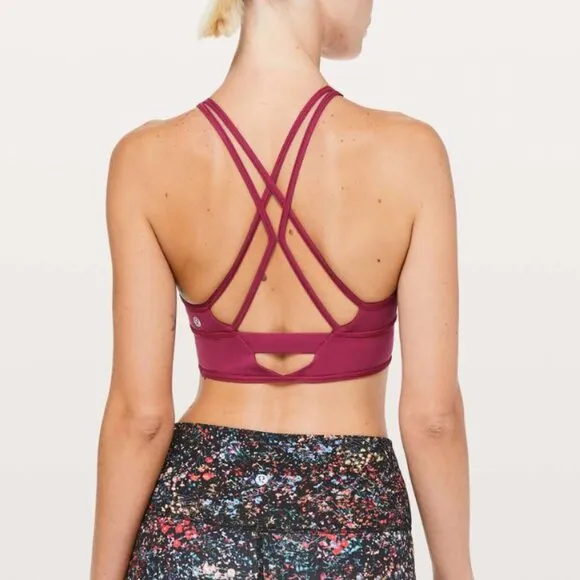 Lululemon Wake and Train Long Line Bra Star Ruby 8