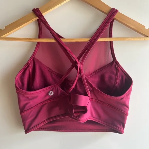 Lululemon Wake and Train Long Line Bra Star Ruby 8