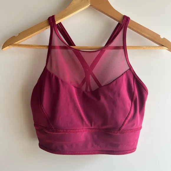 Lululemon Wake and Train Long Line Bra Star Ruby 8