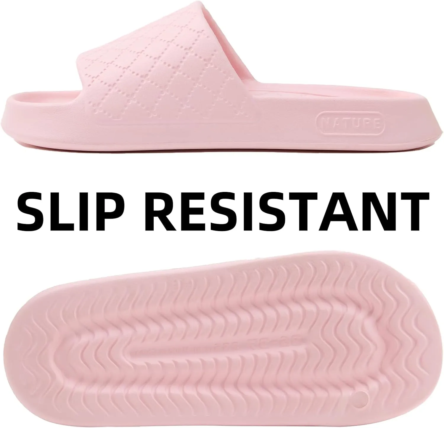 Magtoe Slides for Men and Women Non-slip Lightweight Shower Quick Drying Slippers Sandals