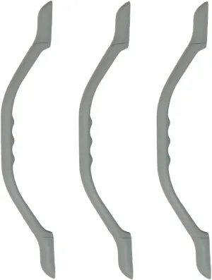 Manufacturers' Select ITC Weather Resistant Molded RV Grab Handle, Entry Step Support Grab Bar for RV, Boats, and Trailers (Gray - 3 Pack) (X002E4CNVP)