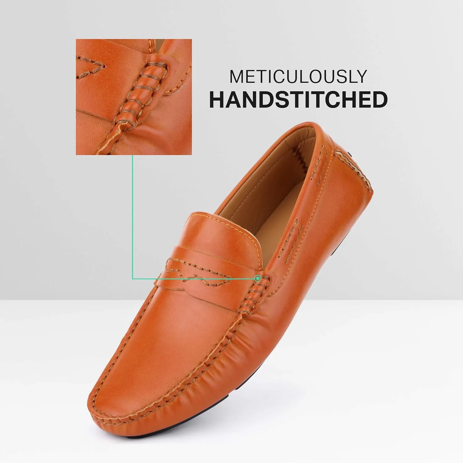 Marino Mens Penny Loafers - Comfortable and Lightweight Dress Casual Loafers - Slip-on Driving Shoes with Gift Shoe Bag