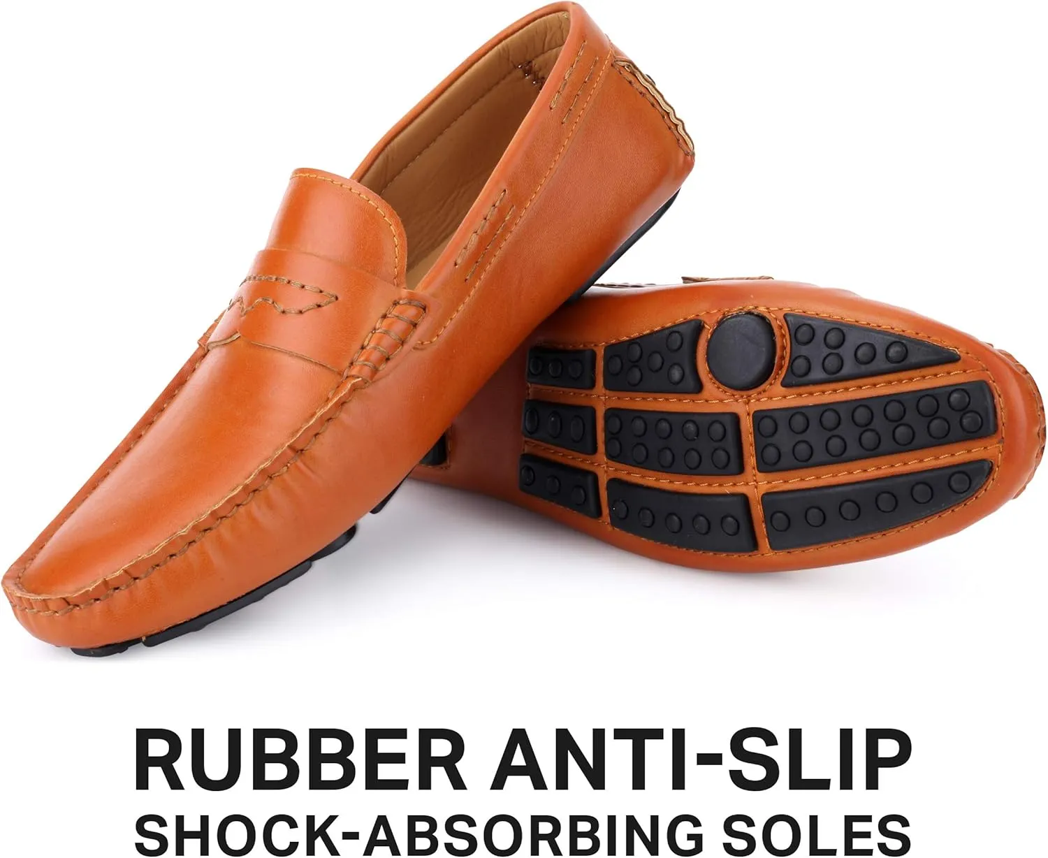 Marino Mens Penny Loafers - Comfortable and Lightweight Dress Casual Loafers - Slip-on Driving Shoes with Gift Shoe Bag