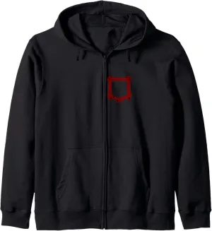 Maroon Red Burgundy Absolutely No Pocket Watching! Zip Hoodie