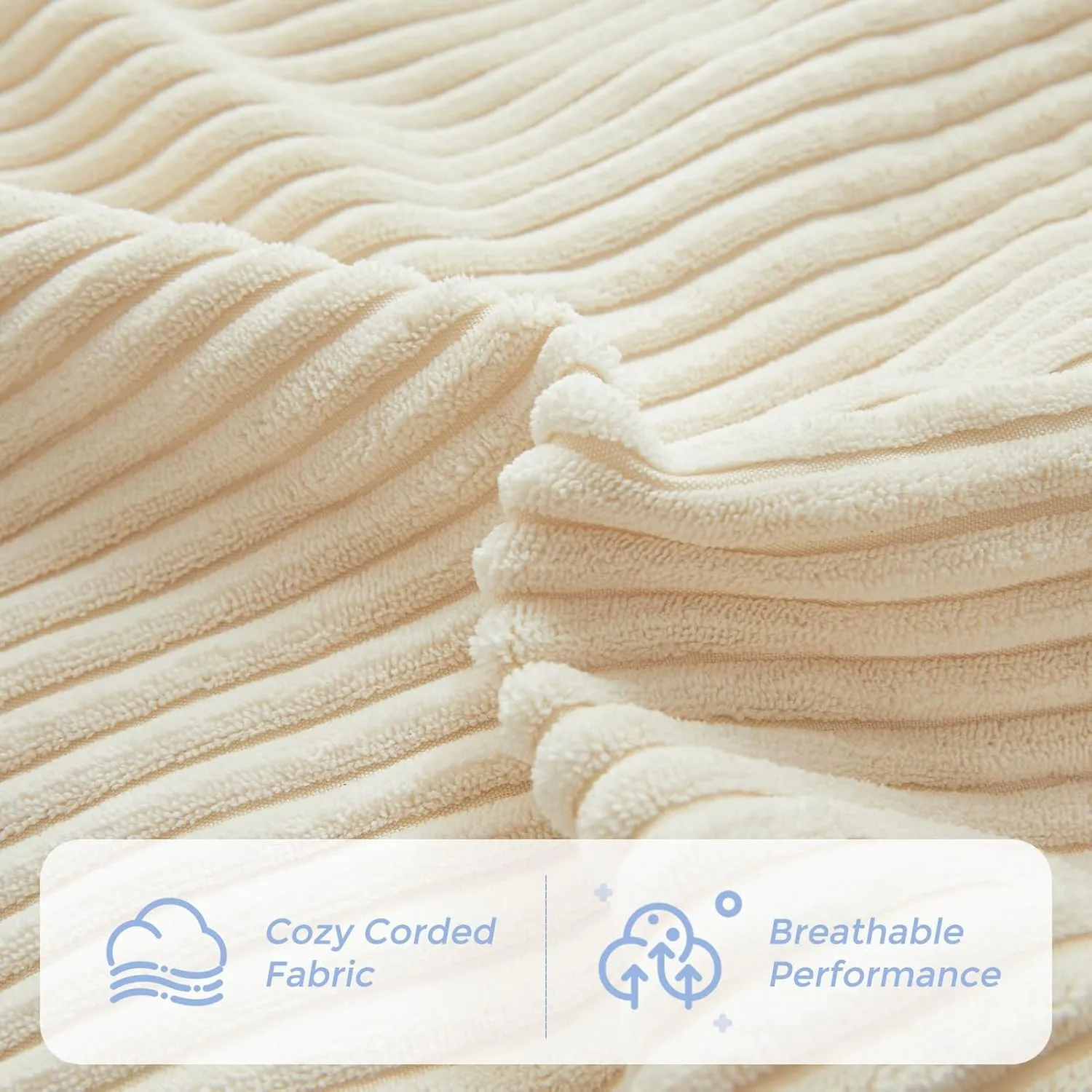 MAXYOYO Bean Bag Chair Bed for Kids, Convertible Bean Bag Folds from Lazy Chair to Floor Mattress Bed, Machine Washable Corded Fabric, Stuffed Floor Sofa Couch for Boys and Girls, Beige