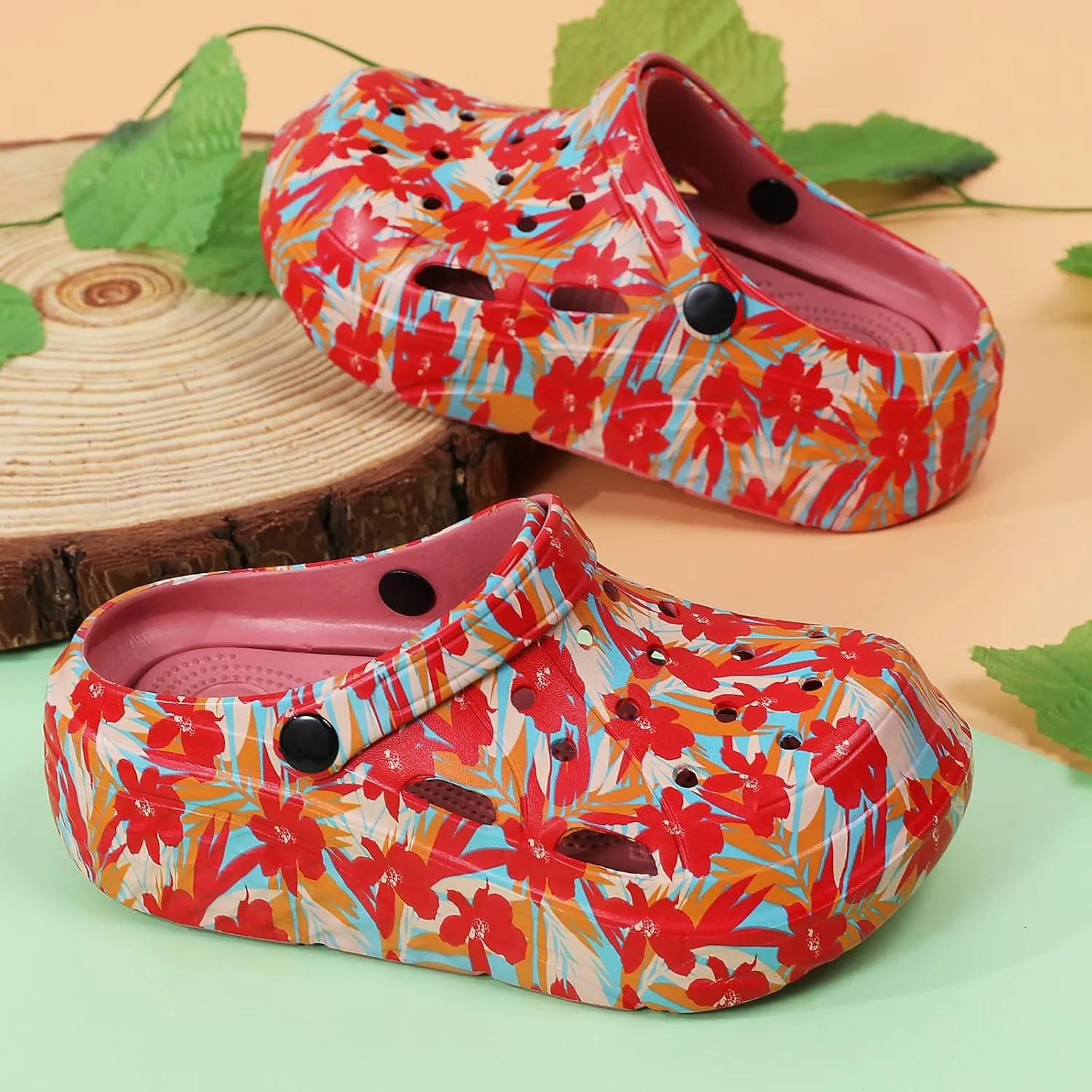 Meidiastra Women's Platform Clogs Slippers Slip On Slide Wedge Sandals for Women