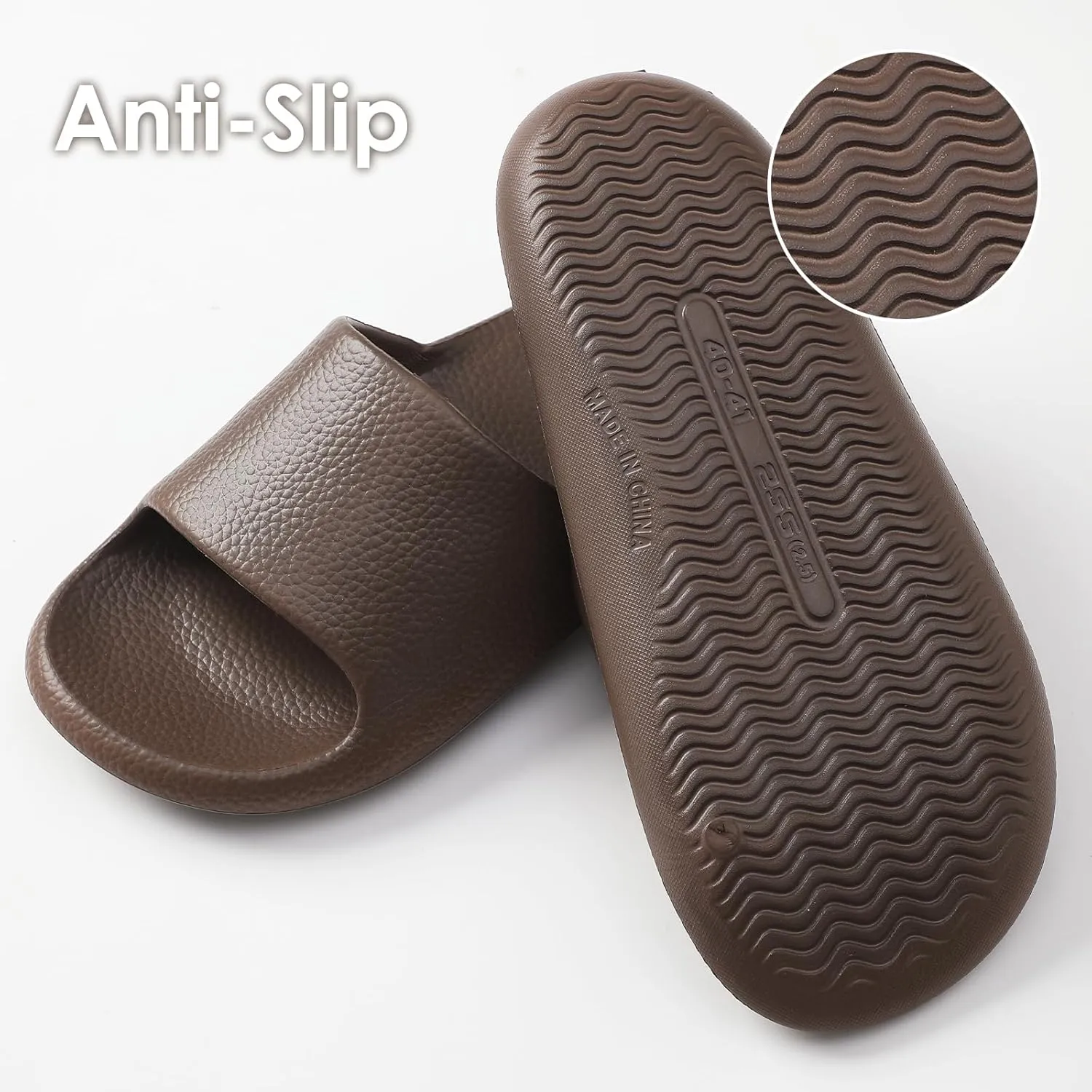 Menore Cloud Slippers for Women and Men Pillow House Slippers Non Slip Quick Drying Shower Slides EVA Lightweight Open Toe Sandals for Indoor & Outdoor