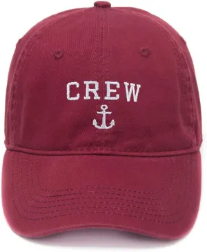 Men's Baseball Caps Crew Anchor Embroidered Dad Hat Washed Cotton Hat