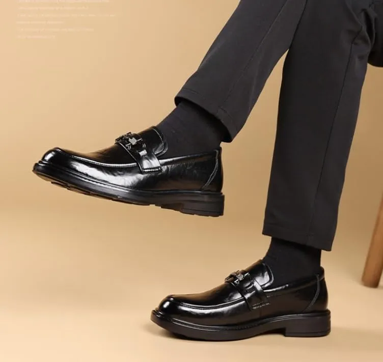 Men's Breathable Oxford Shoes Lightweight Business Dress Shoes Comfortable All-Day Wear Derby