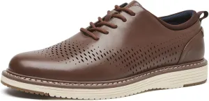 Men's Casual Dress Shoes Wingtip Dress Sneakers Business Oxford Shoes Comfortable Office Walking Shoes