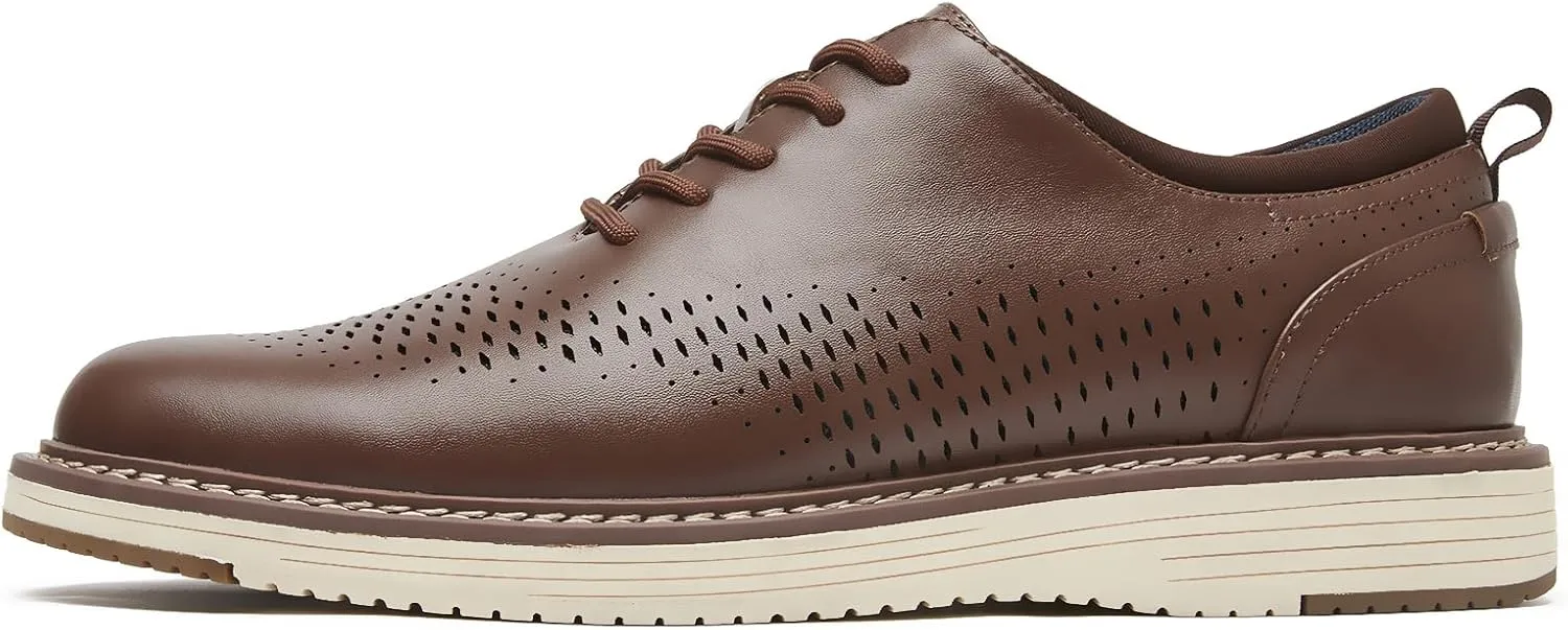 Men's Casual Dress Shoes Wingtip Dress Sneakers Business Oxford Shoes Comfortable Office Walking Shoes