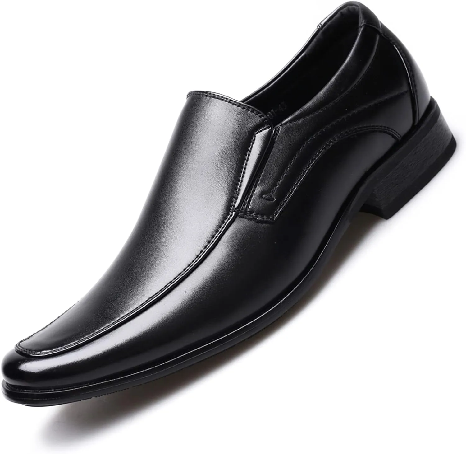 Men's Dress Shoes Brown Wide Fashion Style Men's Breathable Comfortable Business Slip On Work Leisure Solid Color Leather Shoes Dress Shoes for Men