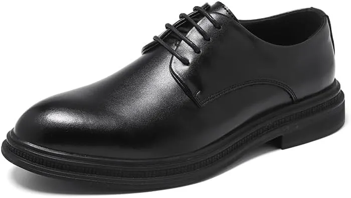 Men's Dress Shoes Formal Business Mens Leather Oxford Shoes Wingtip Retro Brogue Shoes for Men(10)