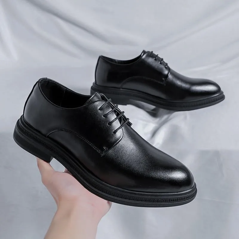 Men's Dress Shoes Formal Business Mens Leather Oxford Shoes Wingtip Retro Brogue Shoes for Men(10)