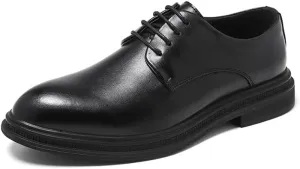 Men's Dress Shoes Formal Business Mens Leather Oxford Shoes Wingtip Retro Brogue Shoes for Men(10)