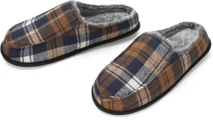 Men's House Slippers, Cozy Non-slip Home Shoes, Warm Comfy Indoor Outdoor Moccasin Slip Ons, Unique Christmas Gifts