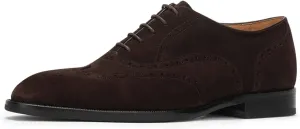 Men’s Oxfords Wingtip Full Brogues Carved Calf Shoes for Business,Casual