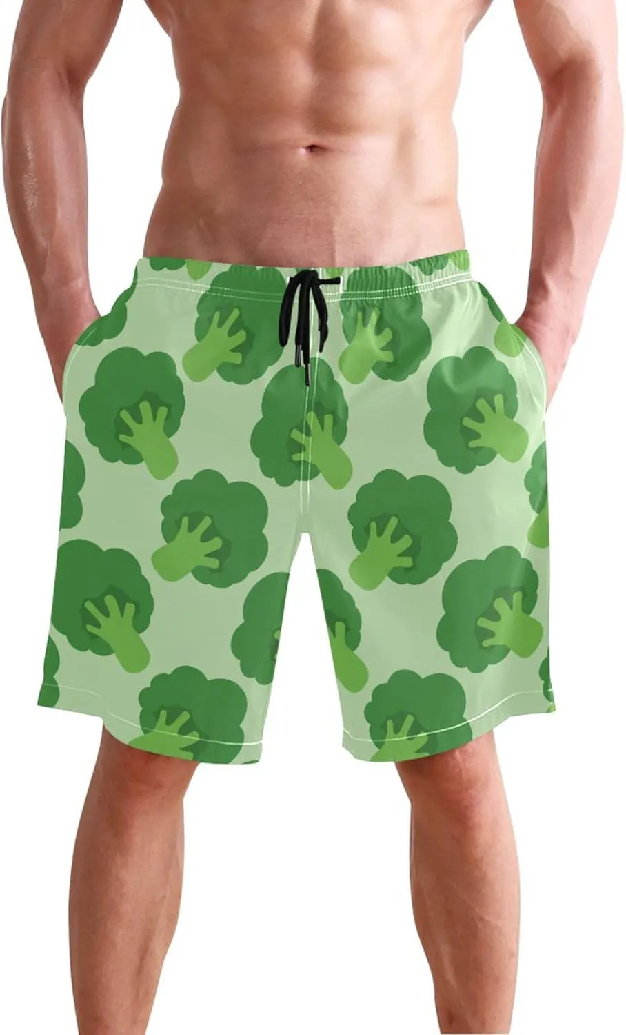 Men's Swim Trunks Quick Dry Board Shorts Summer Beach Shorts Swimwear Bathing Suits