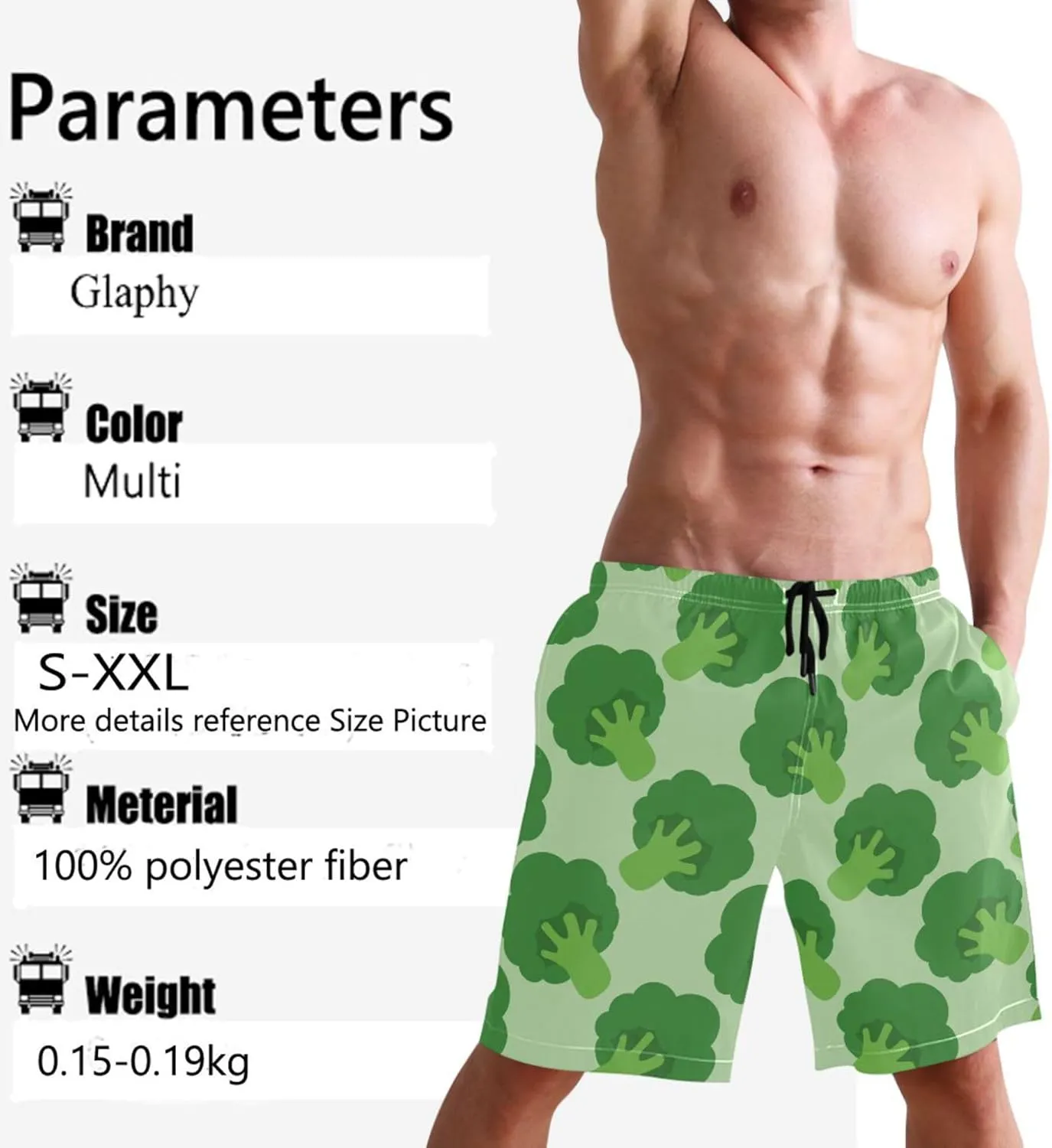 Men's Swim Trunks Quick Dry Board Shorts Summer Beach Shorts Swimwear Bathing Suits