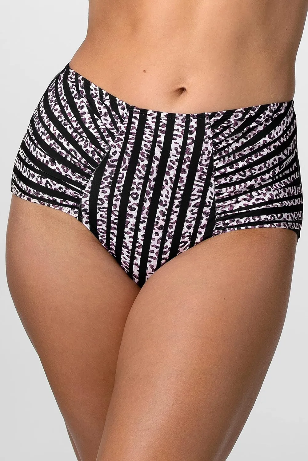 Miss Mary of Sweden Bondi High-Waisted Bikini Bottom – Maxi Fit, Patterned