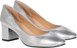 MOOMMO Women's Classic Chunky Block Heel Suede Pumps Round Closed Toe Slip On 2" Low Thick Heels Dress Shoes Matte Patent Leather Spring Fashion Office Work Pump Basic Shoe Elegant Wedding 4-11 M US