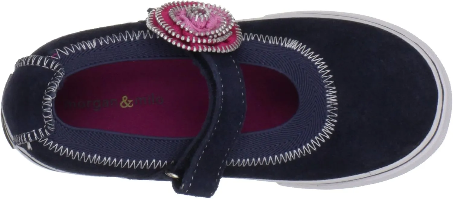 Morgan & Milo Dani Zipper Floral Mary Jane Sneaker (Infant/Toddler/Little Kid)