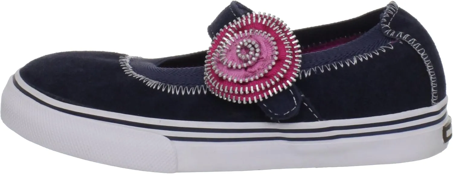 Morgan & Milo Dani Zipper Floral Mary Jane Sneaker (Infant/Toddler/Little Kid)