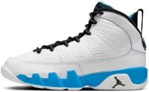 NIKE Air Jordan 9 Retro Powder Blue (Gs) Big Kids-Size 4, Summit White/Black