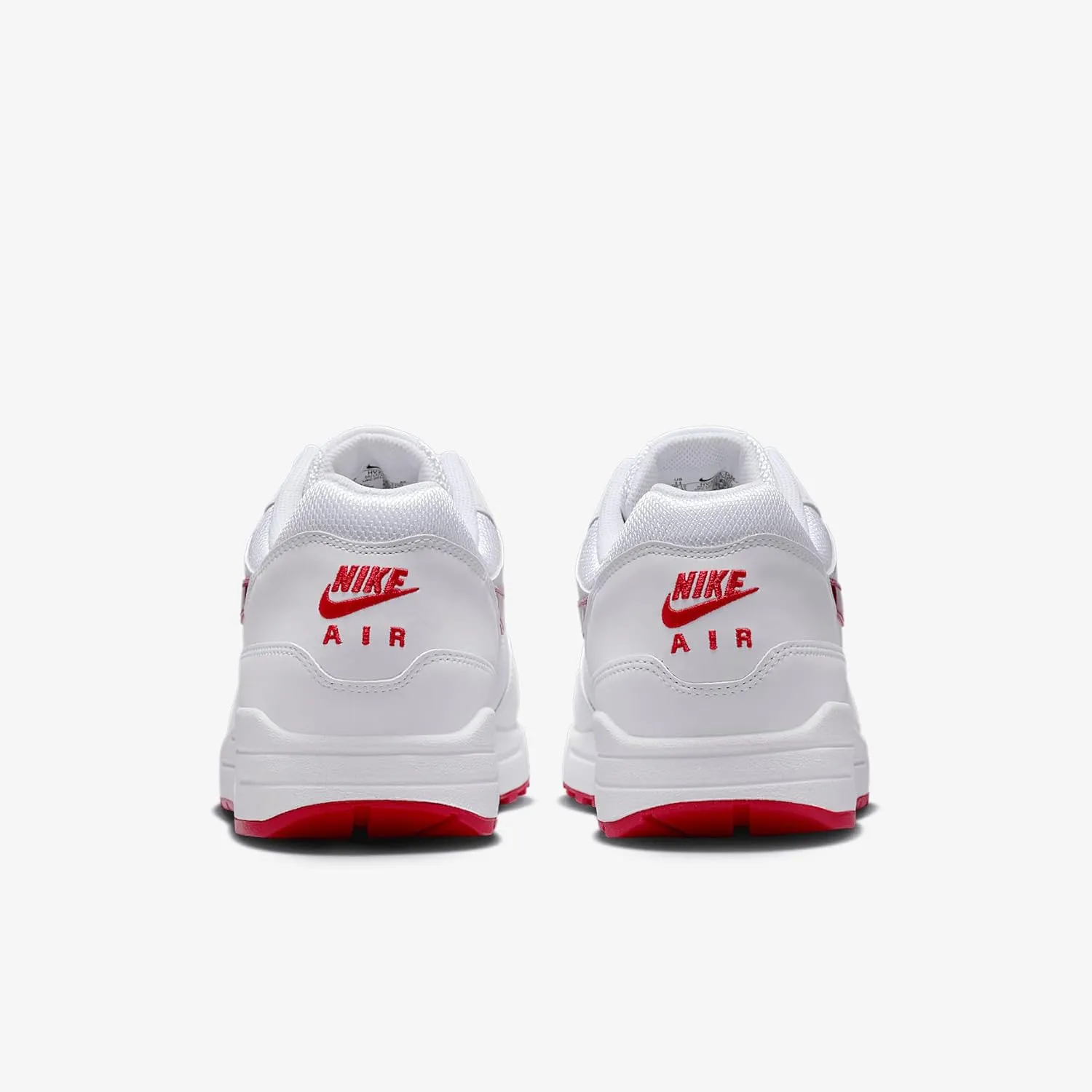 Nike Air Max 1 Premium Men's Shoes (HV2303-100, White/Playful Pink/University Red)
