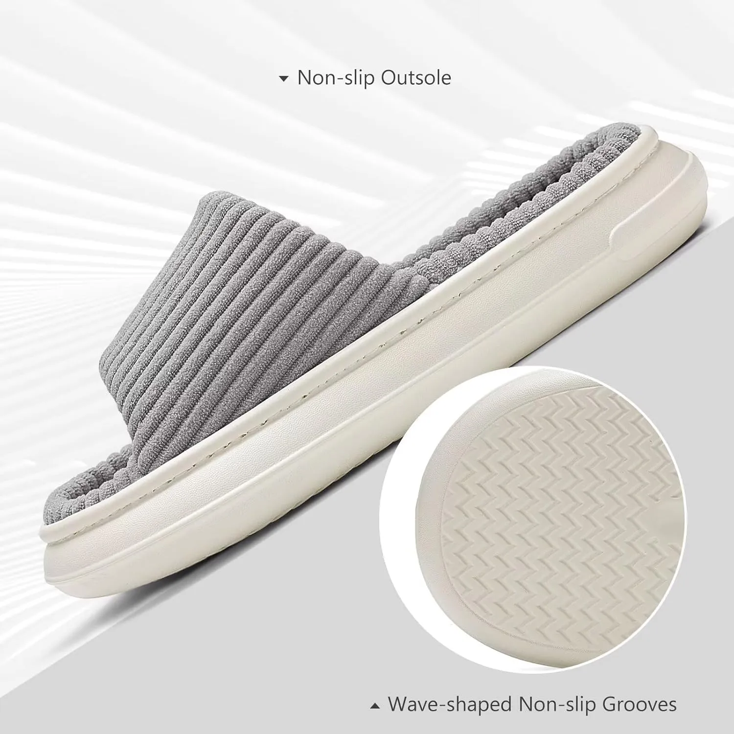NineCiFun Unisex Summer House Slippers Indoor and Outdoor Slip-On Home Bedroom Shoes for Women and Men