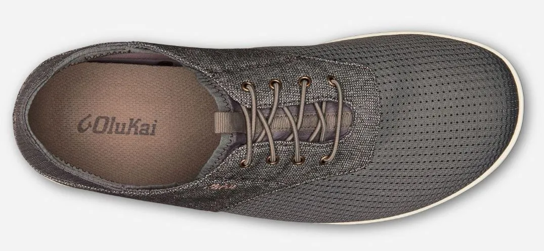 Olukai Charcoal/Clay Nohea Moku Mens Comfort Casual Shoes 10283-2610