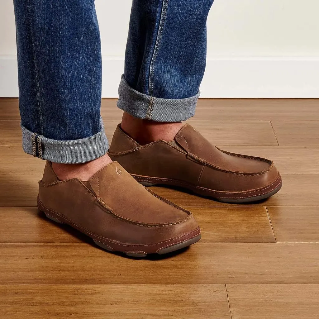 OLUKAI Men's Moloa-Nubuck Leather Loafer