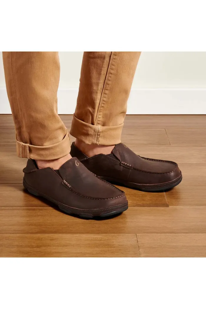 Olukai Moloa Slip on Shoe in Dark Wood Dk Java