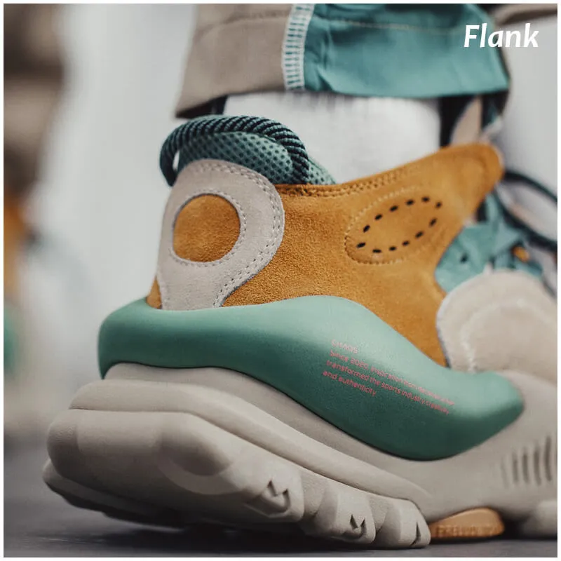 OOTD Fresh Green Chunky Sneakers Men