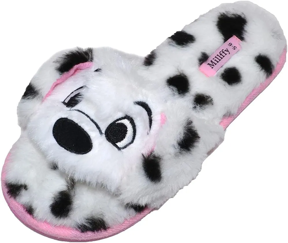 Open Toe Slippers for Women|Womens Cute Bunny cat Plush Fuzzy Dog Slippers|flip Flops Indoor House Thong Slide