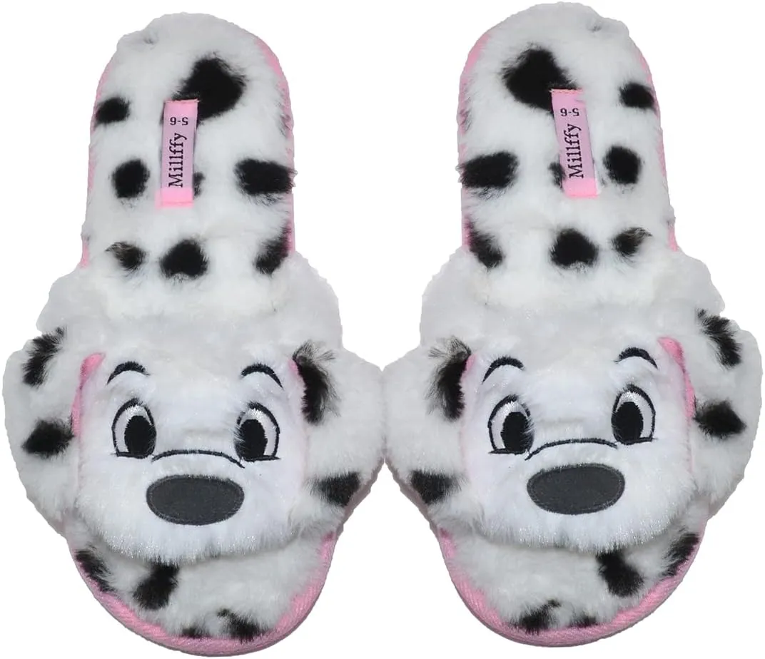 Open Toe Slippers for Women|Womens Cute Bunny cat Plush Fuzzy Dog Slippers|flip Flops Indoor House Thong Slide