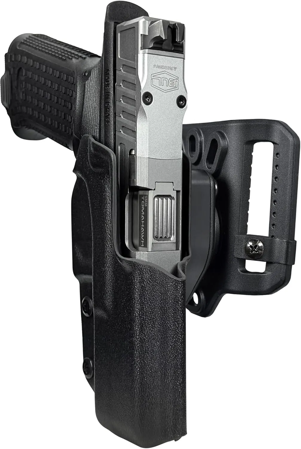 OWB Quick Release Belt Loop Holster fits Bul Armory Axe FS Hatchet (Right-Hand Draw, Black)