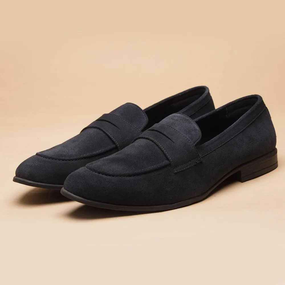 Penny- Navy Suede